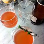 A mimosa made with a sparkling blood orange soft drink instead of orange juice is a flavorful and colorful variation of the classic brunch drink. (Photo by Jan Roberts-Dominguez)