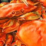 Nicki Salvin Wight&rsquo;s &ldquo;Crabs&rdquo; is on the poster for this year&rsquo;s Camano Island Studio Tour.