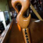 Arlington brewer Skookum uses a carved bear claw on their beer tap handles. (Andy Bronson / The Herald)