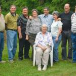 The family gathered for Diana Bushnell&rsquo;s 80th birthday in 2015. Daniel Bushnell, of Lake Stevens, is in the center, behind his mom, with his arms around two sisters.