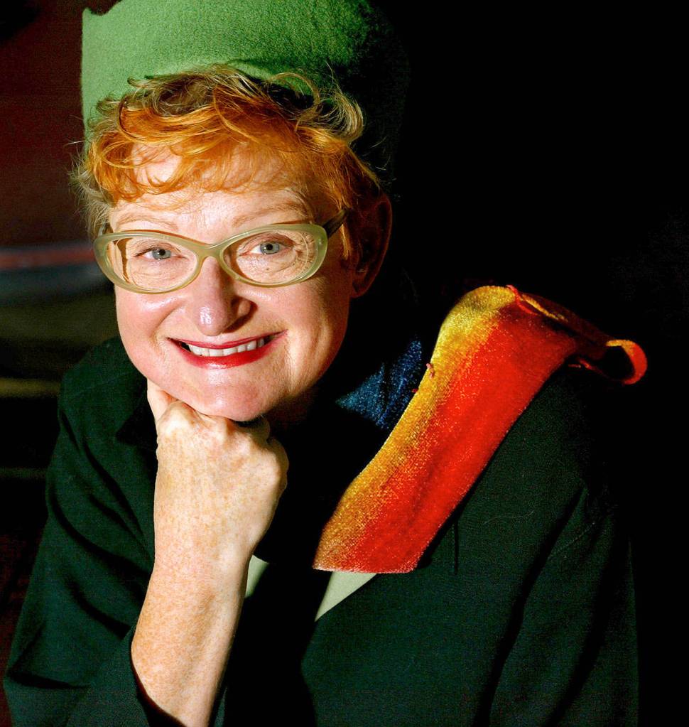 Russell, who taught art at Snohomish High School and in Marysville and Lake Stevens, is shown in 2003 when she was recognized with the city of Everett&rsquo;s Richard Wendt Award of Excellence for outstanding support of the arts. (Meggan Booker)