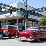 Classic cars make the loop during the newly restored Cruzin Colby Sunday afternoon in downtown Everett on May 28, 2017. (Kevin Clark / The Herald)