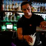 Bartender Christian Casanova serves up a margarita at Calle in downtown Mount Vernon. (Ian Terry / The Herald)