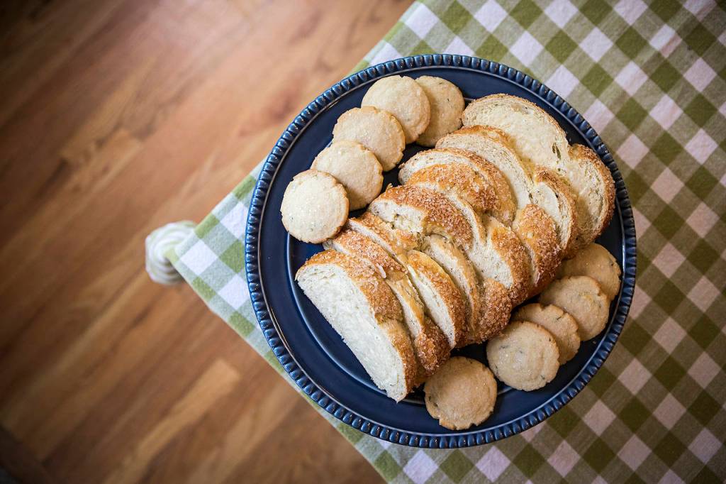 Swedish cardamom bread and butter cookies flavored with lemon zest and rosemary. (Ian Terry / The Herald)