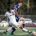 Lynnwood&rsquo;s Rofaiel Dawood steals the ball from Squalicum&rsquo;s Connor Miller during the 3A District 1 tournament semifinal game May 9 at Shoreline Stadium. Lynnwood went on to defeat Squalicum 2-1. (Ian Terry / The Herald)