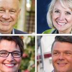 In the running for Everett mayor are (clockwise from top left) Brian Sullivan, Judy Tuohy, Shean Nasin and Cassie Franklin.