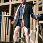 Freddie (Christopher Bartness) struggles with costume malfunctions as he rehearses his role as Philip in the farce &ldquo;Noises Off!,&rdquo; presented at the Red Curtain Arts Center May 19-June 4.                                Freddie (Christopher Bartness) struggles with costume malfunctions as he rehearses his role as Philip in the farce &ldquo;Noises Off,&rdquo; presented at the Red Curtain Arts Center May 19-June 4. Jake Ragonesi photo