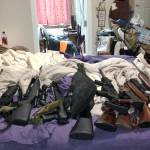 5 arrested after large stash of drugs, guns found