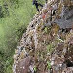 The Snohomish County Technical Rescue team used cables to pull the boulder off a man near Heybrook Lookout. (Snohomish County Fire District 7)