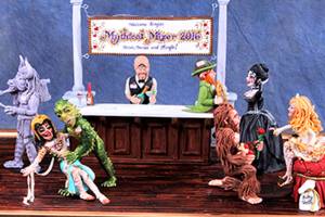 &ldquo;Mythical Mixer&rdquo; by Brenda Brady won Best Hand Molded Sugar Item and Best of Show at the 2016 Washington State Sugar Artists/Washington ICES Cake Show. (Photo by Stringer Photography of La Grange, Kentucky)