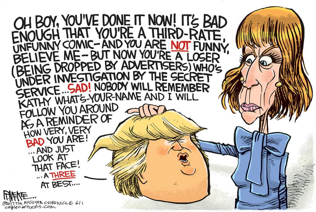 Editorial cartoons for Thursday, June 1