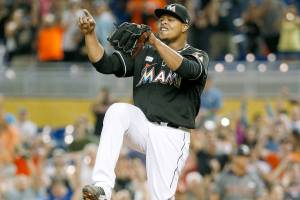 Volquez throws no-hitter in Marlins 3-0 win over Arizona