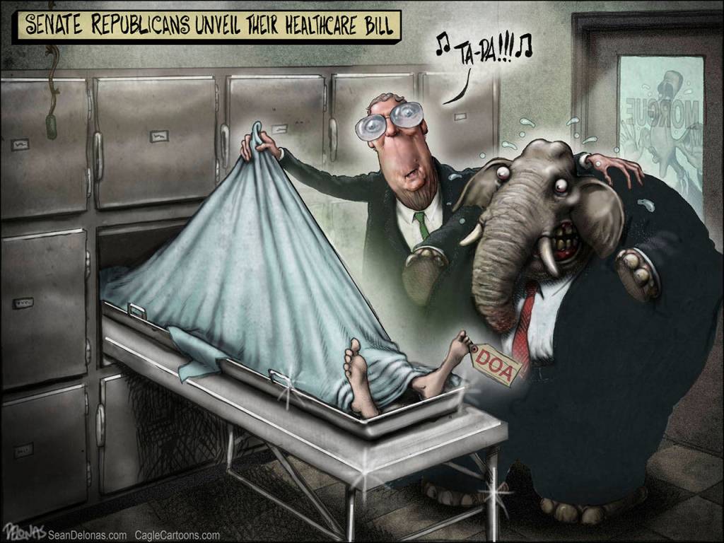 Editorial cartoons for Tueday, June 27