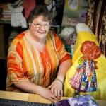 Seamstress Irene Anderson says counseling calmed her, helped her deal with emotional and physical pain and begin to get her life organized. (Ian Terry/The Herald)