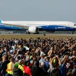 A Boeing 787-10 Dreamliner taxis down a runway &mdash; not a &ldquo;tarmac&rdquo; &mdash; as it gets ready for its first test flight on March 31 in South Carolina. (AP Photo/Mic Smith)