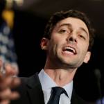 Jon Ossoff, the Democratic candidate for Georgia&rsquo;s 6th District congressional seat, concedes to Republican Karen Handel at his election night party in Atlanta on Tuesday (AP Photo/David Goldman)
