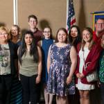 The Kiwanis Club of Snohomish recently presented its scholarship awards to local graduating seniors. Pictured are (back row, from left) AIM High counselor Derek DeGroot, Glacier Peak counselor Sheila Hale, Jack Harris, Aleah DeSchmidt, Jaclyn Amrine, Snohomish High Principal Eric Cahan, (front row, from left) AIM High Director June Shirey, Kaeleigh Daza-Smith, Jessica Shattuck, Annika Roberts, and Snohomish counselor Tina Bohren. Not pictured is Rumie Lee. (Contributed photo)
