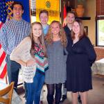 Monroe Rotary Club members recently recognized Students of the Month from Monroe and Sultan high schools. Pictured from left are Cody Schwindt, Ashley Wold, James Stein, Tiannah Day, Mitchell Nottingham and Marisa Lammers. (Contributed photo)