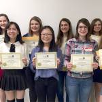 The Edmonds SnoKing branch of AAUW recently recognized high school juniors for their outstanding achievements in science, technology, or math. (Contributed photo)