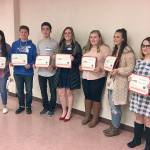 The Snohomish Tillicum Kiwanis recently presented scholarships to graduating seniors from the three Snohomish high schools. (Contributed photo)