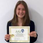 Vesta Baumgartner was awarded the American Association of University Women Edmonds SnoKing branch&rsquo;s STEM Scholarship of $1,500. (Contributed photo)
