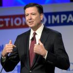 Then-FBI Director James Comey speaks to the Anti-Defamation League National Leadership Summit in Washington on May 8. (AP Photo/Susan Walsh, File)