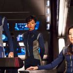 Michelle Yeoh (right) will sit in the captain&rsquo;s chair when the latest &ldquo;Star Trek&rdquo; reboot debuts on CBS&rsquo; streaming channel in September. (CBS)