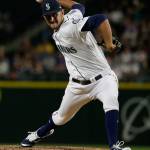 Mariners relief pitcher Steve Cishek throws in the sixth inning of a game against the Rockies on May 31, 2017, in Seattle. (AP Photo/Ted S. Warren)