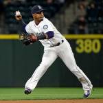 Mariners shortstop Jean Segura in action against the Athletics in a game May 15, 2017, in Seattle. (AP Photo/Elaine Thompson)