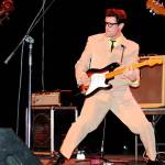 LA actor John Mueller is Texas rocker Buddy Holly in the Winter Dance Party Tour performing June 3 at Historic Everett Theatre.