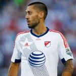 Clint Dempsey takes the pitch to face the Tottenham Hotspur during a MLS All-Star soccer game on July 29, 2015 in Commerce City, Colorado. (AP Photo/David Zalubowski)