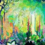 &ldquo;We&rsquo;ve Been Waiting for You&rdquo; is an acrylic by Jennifer Lommers, part of the Art of the Garden show at the Schack.