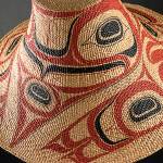 This raven hat by Isabel and Robin Rorick made from woven spruce root and acrylic paint is part of the John and Joyce Price Collection. (Photo by the Stonington Gallery)
