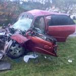 Two people were injured in an overnight crash between a passenger car and a pickup truck outside of Lake Stevens. (Snohomish County Sheriff&rsquo;s Office)