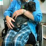 Dale Reiner, 75, requested time with his dog, Cosmo, at the hospital while recovering from a heart attack he suffered in April. (Family photo)