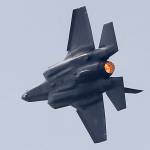 The US Lockheed Martin F-35 Lightning II performs a demonstration flight at the Paris Air Show in Le Bourget on Tuesday, June 20. (AP Photo/Michel Euler)