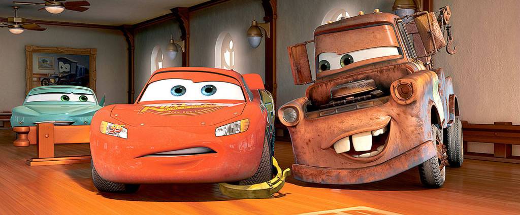 A scene from the 2006 animated film &ldquo;Cars&rdquo; with hotshot rookie race car, Lightening McQueen (voiced by Owen Wilson) and Mater, a rusty but trusty tow truck (voiced by Larry The Cable Guy). Larry reprises his role as Mater in &ldquo;Cars 3,&rdquo; which opened Friday. (Disney/Pixar)                                Another scene from &ldquo;Cars&rdquo; with Lightening McQueen, voiced by Owen Wilson, and Mater, voiced by Larry The Cable Guy. The characters and the actors that voice them are back in the third &ldquo;Cars&rdquo; movie. (Disney/Pixar)