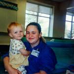 Crystal Scholl with her daughter Dakota Mowry before she graduated from AIM High School in 2000. Baby Dakota was cared for in the Snohomish school&rsquo;s child-care center. Now 18, Mowry graduated from AIM June 8. (Courtesy Crystal Scholl)