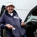 Ron Williams is ready to walk a three-mile loop near the Everett Mall, the first of two walks he takes daily. (Dan Bates / The Herald)