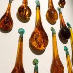 Among the O&rsquo;Dell installations at MoNA will be &ldquo;Remain(s) - a series of amberlike glass drops inspired by ancient amber that preserved insect wings and leaf pieces.