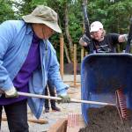 Volunteers building community garden in Lake Stevens