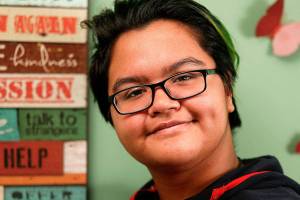 Marysville Mountain View High School senior, Selma Marin, is this week&rsquo;s Herald Super Kid. (Dan Bates / The Herald)