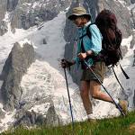 Trekking poles boost balance, ease stress for trail hikers