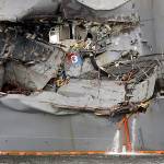 Investigation begins in collision of destroyer, merchant ship