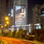 This Wednesday, June 6, 2017 photo, taken with a long exposure, shows a billboard promoting the film, Wonder Woman, in Tel Aviv, Israel. For a country that takes pride in even the smallest successes of its international celebrities, the debut of Wonder Woman has sparked an Israeli lovefest for homegrown hero Gal Gadot. (AP Photo/Ariel Schalit) A billboard promoted the film, &ldquo;Wonder Woman,&rdquo; in Tel Aviv, Israel, on June 6.