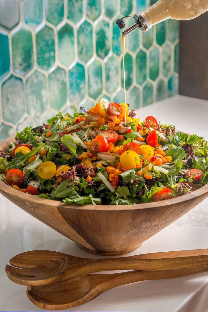 Wake up a salad with cold-brew coffee vinaigrette. (Roy Inman/Kansas City Star)
