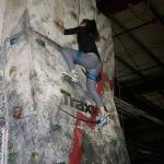 An Amazing Race Mukilteo teammate climbs the rock wall at Traxx Indoor Raceway last year. (Submitted photo)