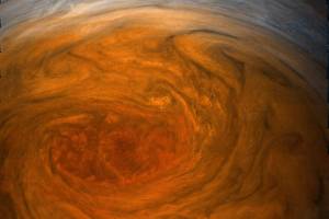 Spacecraft reveals beauty of solar system’s biggest storm
