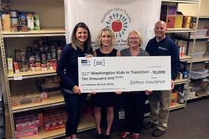 Insurance group donates to homeless project