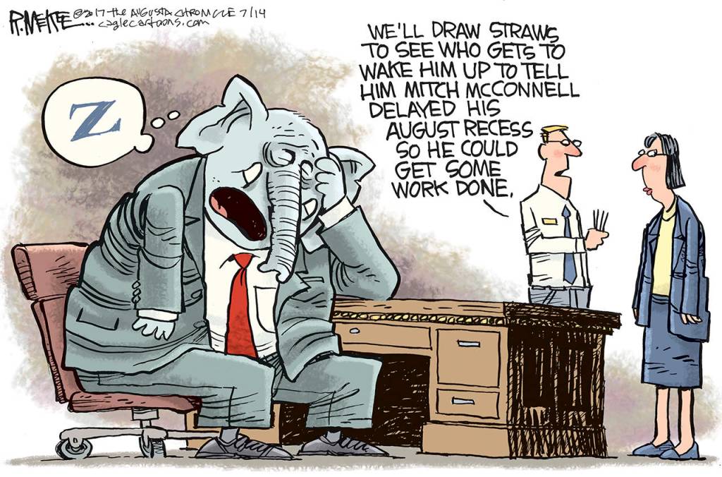 Editorial cartoons for Sunday, July 16